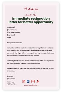 How To Write A Resignation Letter For Better Opportunity Free