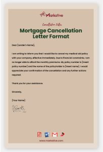 Best Mortgage Cancellation Letter 5 Templates Markative