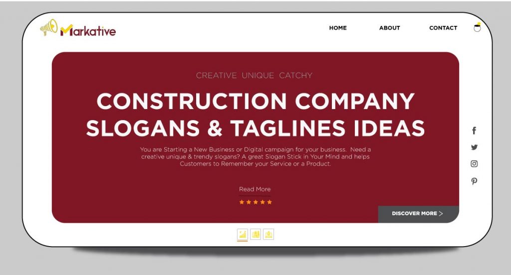 Powerful Construction Company Slogans Taglines Ideas Markative