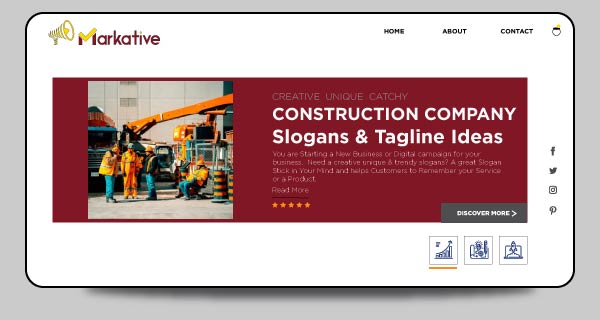 Powerful Construction Company Slogans Taglines Ideas Markative