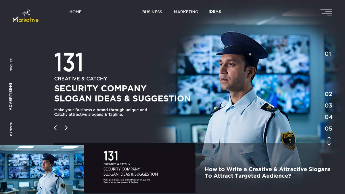 Security company slogan