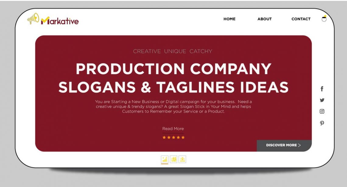 103 Creative Production Slogan Company For Your Marketing Markative