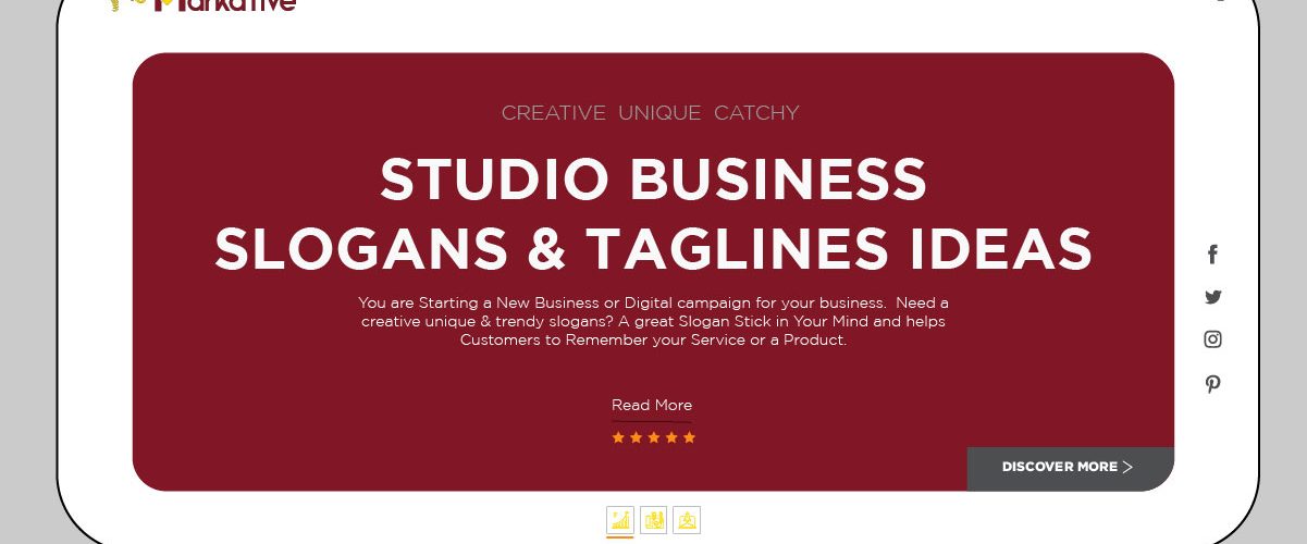 Studio Slogans Ideas & Suggestions