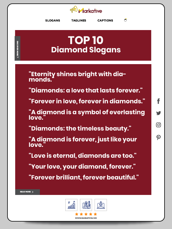 A diamond is forever slogan