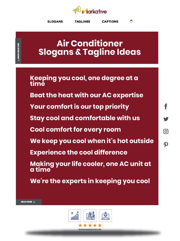 Air conditioning company slogans