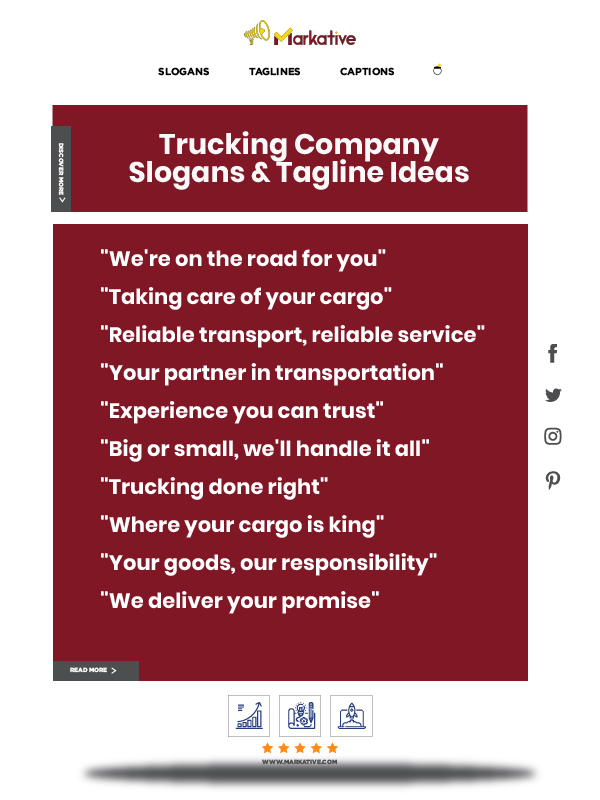 Catchy Slogans for Trucking Companies