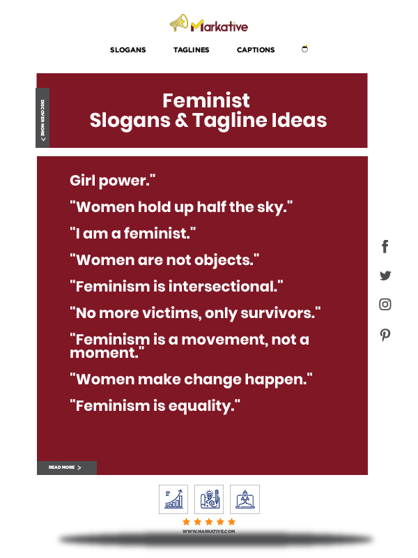 Feminist taglines