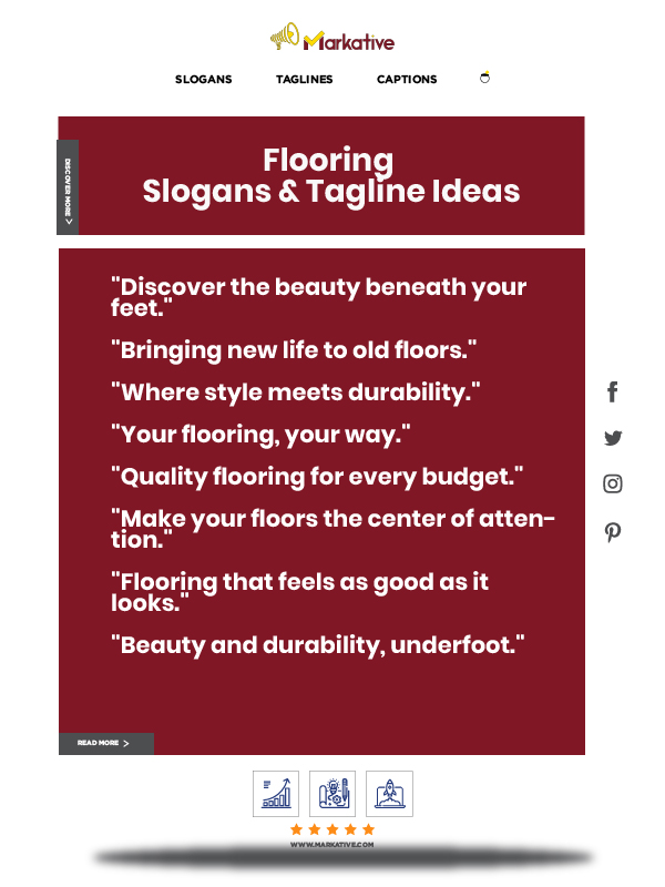 Flooring advertising slogans