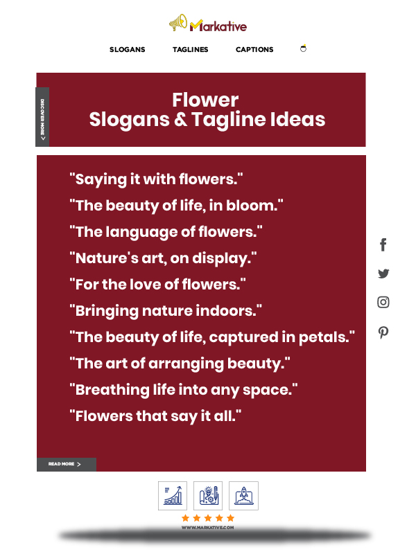 Flower shop slogans