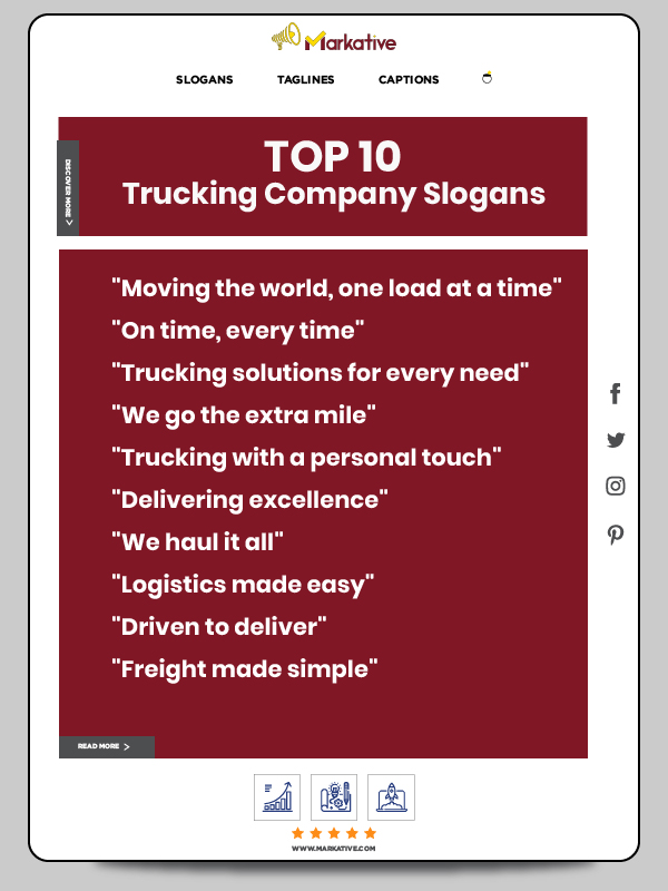 Freight Broker slogans
