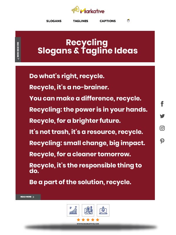 Reduce reuse recycle poster slogan
