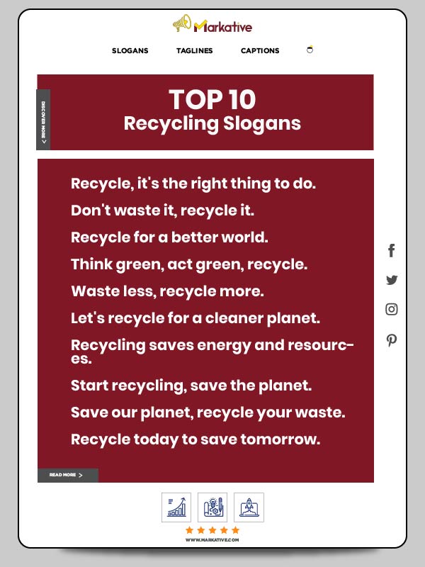 Reduce reuse recycle slogan