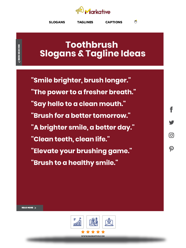 Tagline for toothbrush