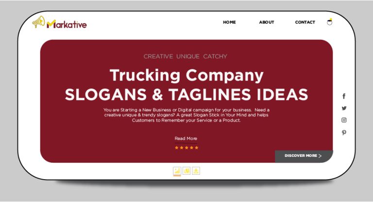 165+ Best Trucking Company Slogans & Taglines ideas - Markative