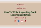 Bank Loan Cancellation Letter