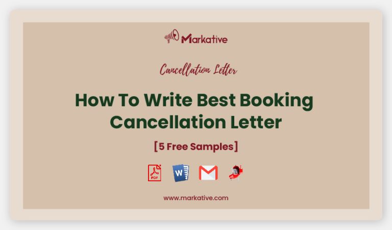 Best Booking Cancellation Letter [5+ Templates] - Markative