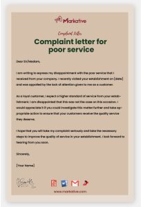How To Write Good Complaint Letter for Poor Service [5+ Templates ...