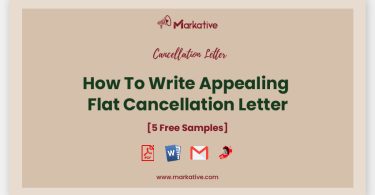 Flat Cancellation Letter