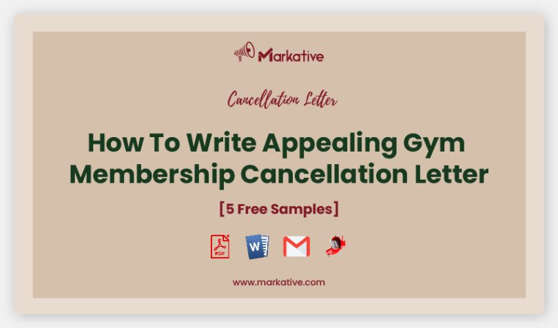 Gym Membership Cancellation Letter