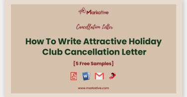 Holiday Club Cancellation Letter