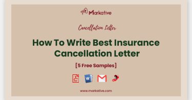 Insurance Cancellation Letter