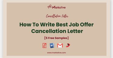 Job Offer Cancellation Letter