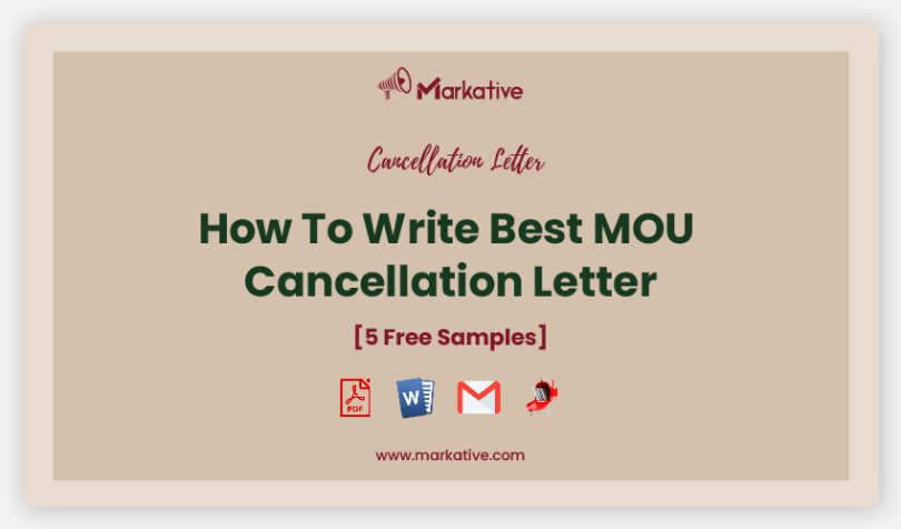 MOU Cancellation Letter