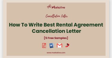 Rental Agreement Cancellation Letter