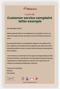 How To Write Great Customer Service Complaint Letter [5+ Templates ...