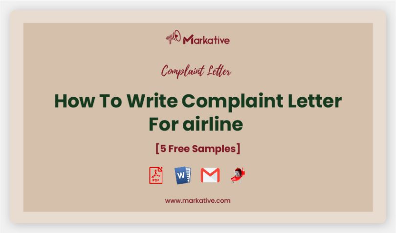 airline complaint letter