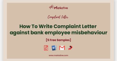 complaint against bank employee misbehaviour