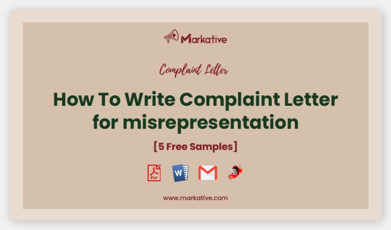 Best Complaint Letter for Misrepresentation [5+ Templates] - Markative