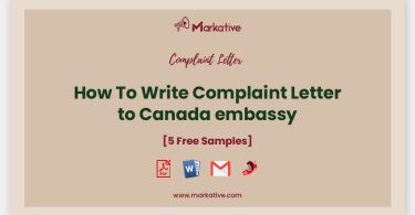 complaint letter to Canada embassy
