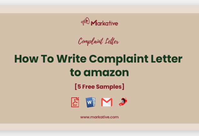 Sample Complaint Letter to Amazon Archives - Markative