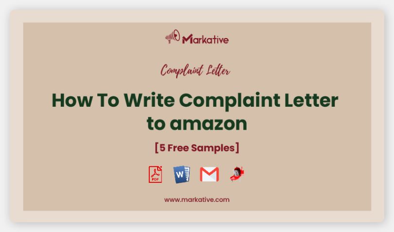 complaint letter to amazon