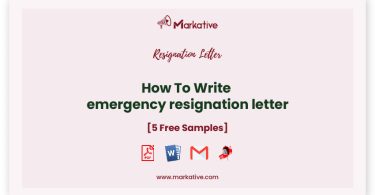 emergency resignation letter