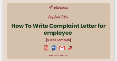 employee complaint letter