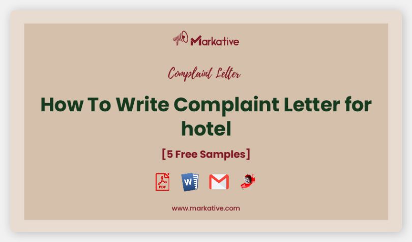 letter of complaint hotel