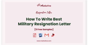 military resignation letter