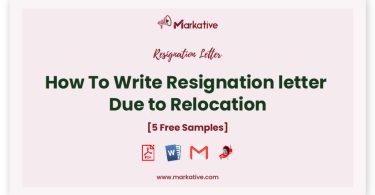 resignation due to relocation