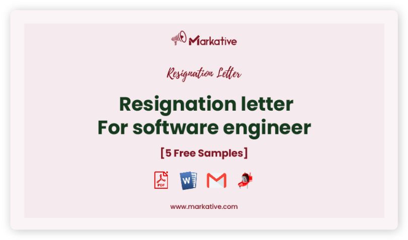 resignation letter For software engineer