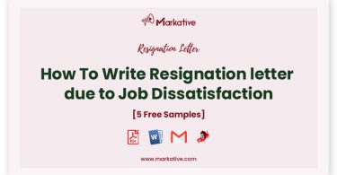 resignation letter due to job dissatisfaction