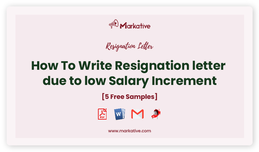 How To Write a Resignation Letter due to low Salary Increment [5 ...