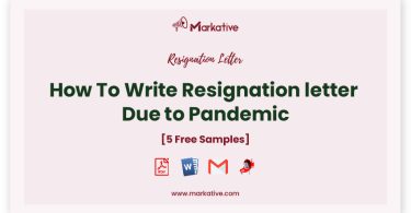 resignation letter due to pandemic