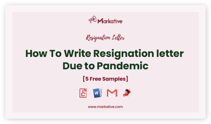 resignation letter due to pandemic