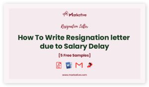 How To Write Best Resignation Letter due to Salary Delay [5+ Templates ...