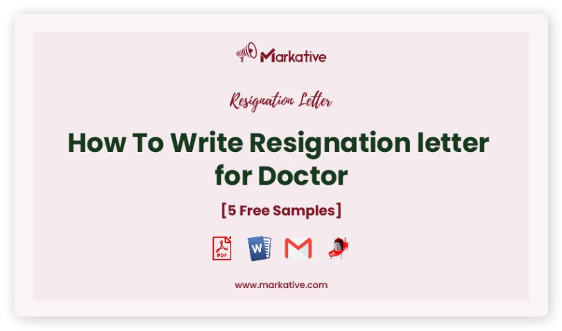resignation letter for Doctor