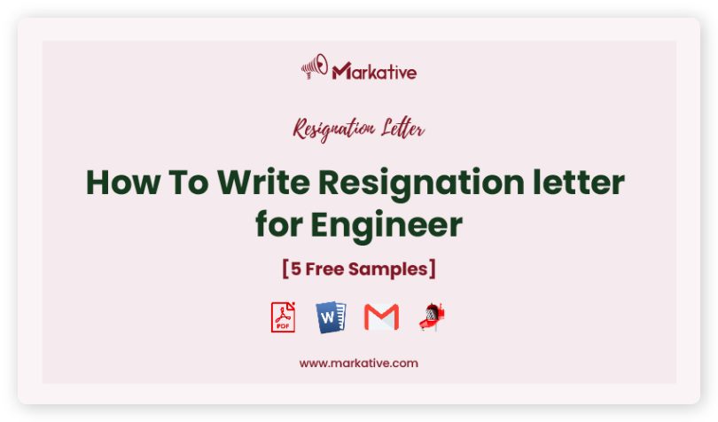 resignation letter for Engineer