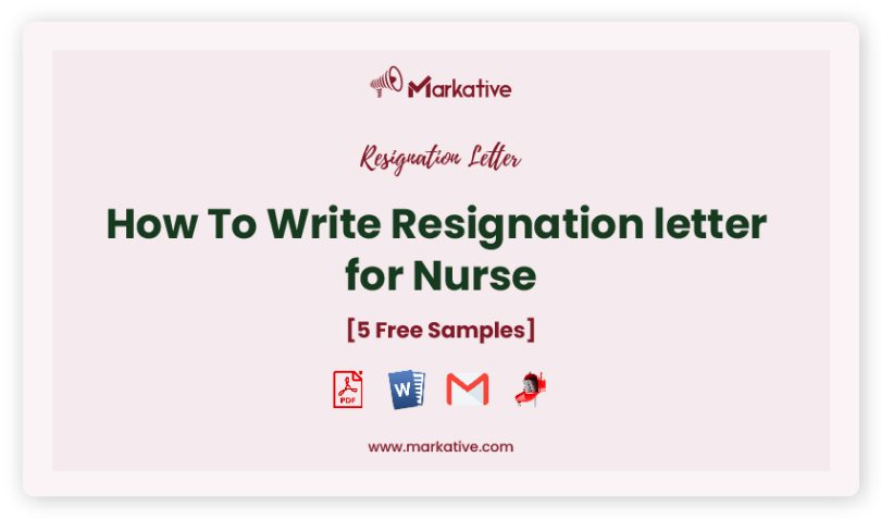 resignation letter for Nurse