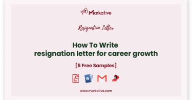 resignation letter for career growth